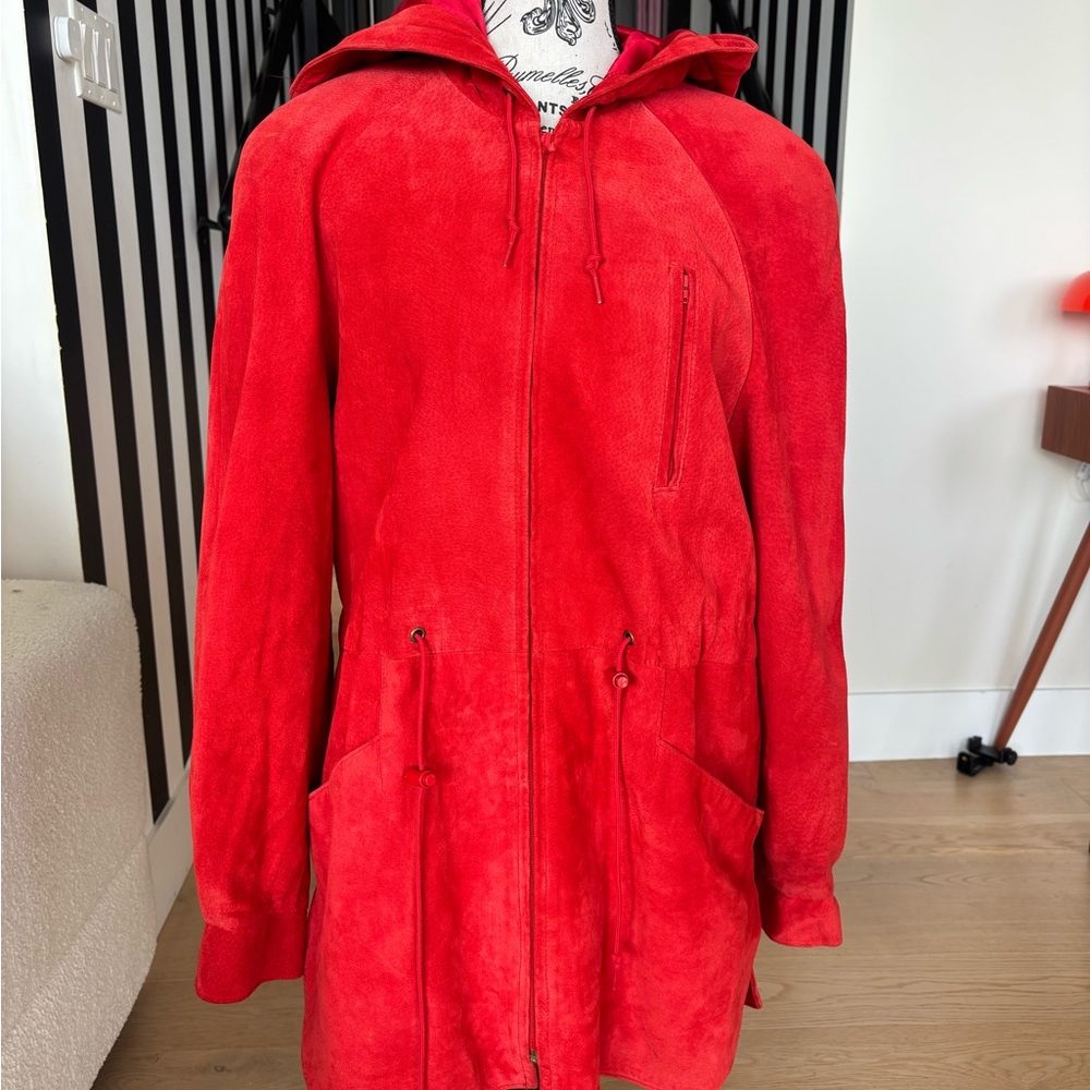 Genuine Danier - Red Hooded Women's Jacket